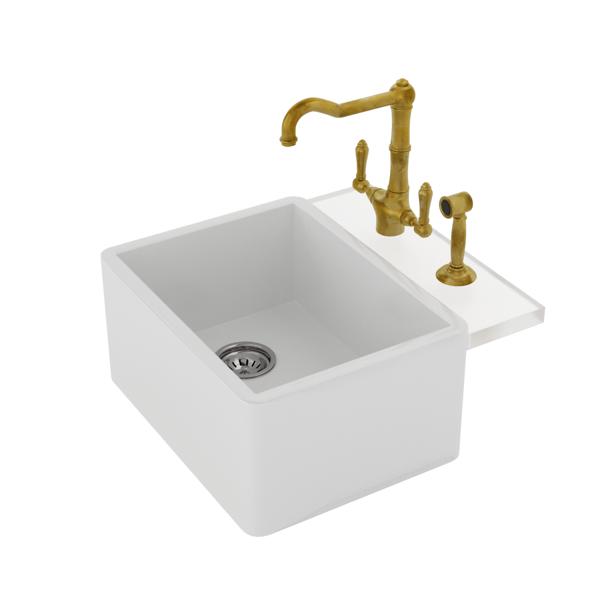 Essex Single Bowl + Puglia Z1406 WS (Sink & Tap) Designer Tapware Co